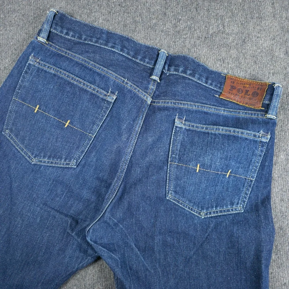 Polo Ralph Lauren Jeans Mens Fits 36x30 Classic Fit Straight Leg Indigo Cotton
